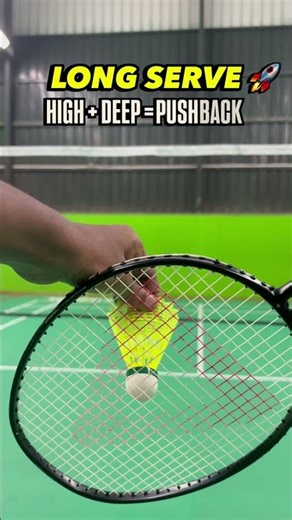 Flat Serve vs Long Serve| Difference & When To Use | Badminton Serve Tutorial #shorts #viral #fyp