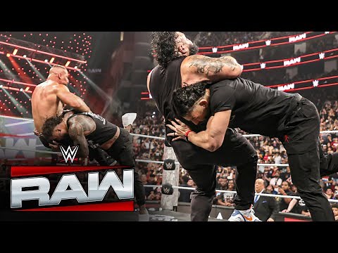 FULL SEGMENT: Roman Reigns and Jey Uso take down Bron Breakker and Bronson Reed: Raw, July 21, 2025