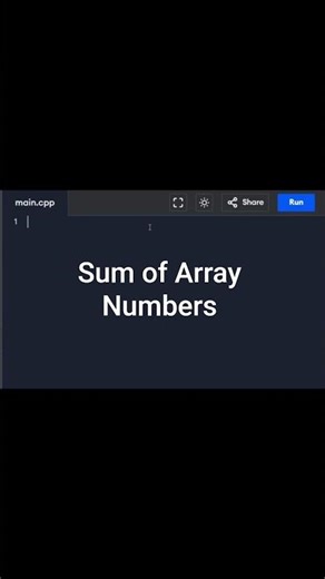 Programming Challenge 🔥 Sum of Array