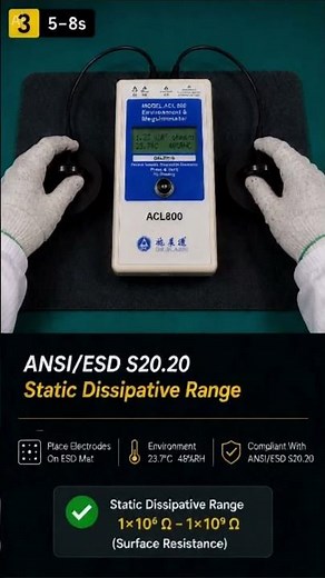 TitleESD Mat Resistance Test: Is Your Mat Really Static Safe? #esd #esd mat#pcb #esdprotection