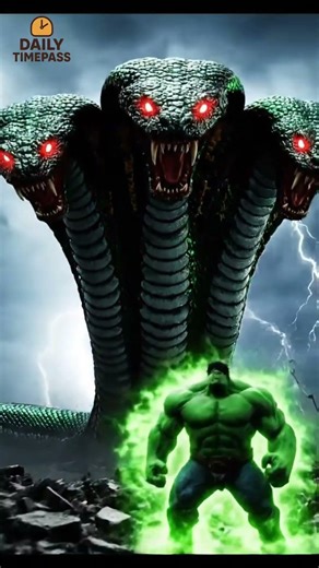 HULK vs ৫-সিরওয়ালা ANACONDA 😱 | Final Battle | Like দিলে Hulk পায় শক্তি 💚 #hulk #anaconda #shorts