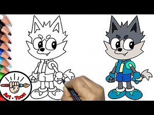 how to draw Trickshot from Trick moon step by step easy