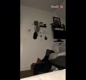 Lad tries fainting trend and meets wall in a funny fail moment