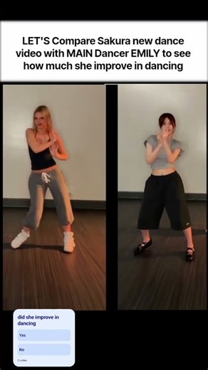 did Sakura improve her dance for debut??#KATSEYE #SaintSatine #Kpop #Shorts#sakura#samara#emily