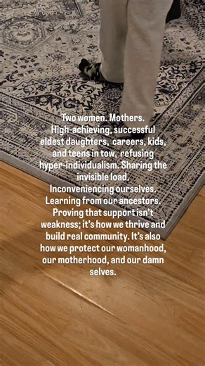 Maryam | Parent Mentor | Cultural Consultant | Keynote Speaker on Instagram: "Alse talking each other into starting a PHD. and another masters 😭 We’ve been taught as women, especially as Black and Brown eldest daughters, to do it all alone (because our mothers did) to carry invisible loads, overachieve, and carry cultural expectations. Unlearning hyper-individualism isn’t optional. IT'S URGENT. tt’s how we thrive, build real community, and protect our womanhood, our motherhood, and our damn sel