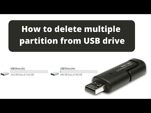 How to remove or delete multiple partition from USB drive