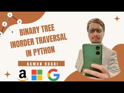 Binary Tree Inorder Traversal in Python — LeetCode 94 Solution (Recursive)