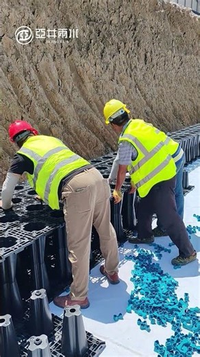 Let every drop of rainwater be recycled - Construction of the PP rainwater collection module.