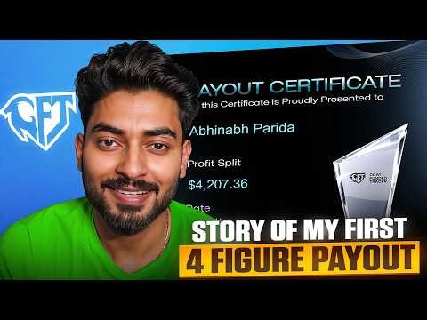 Story of my First 4 Figure Payout from Goat Funded Trader | GFT Payout - for educational purpose