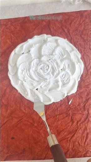 Easy Textured Rose 🌹🌹|Floral Series #texturedart #roseart #floralseries #easyrose #easyrosedrawing