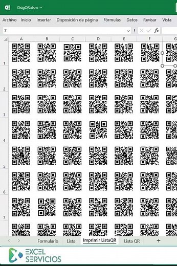 Macro to create QR codes from an Excel table #vba #excelmacros #vbamacros #macros #qrcode