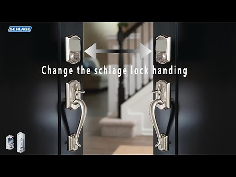 change handing of schlage keyless door lock