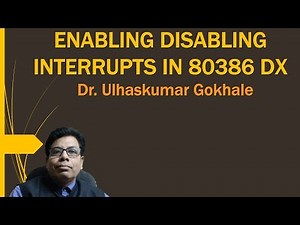 ENABLING DISABLING INTERRUPTS IN 80386 DX