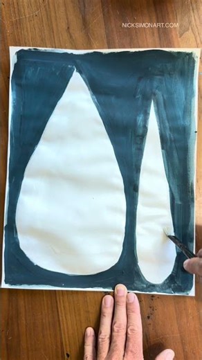 Minimal Gouache Painting