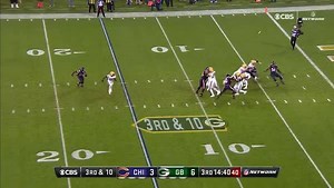 SACK! STRIP!! TOUCHDOWN!!! The Chicago Bears might wanna keep this Floyd kid around. #CHIvsGB #TNF | NFL