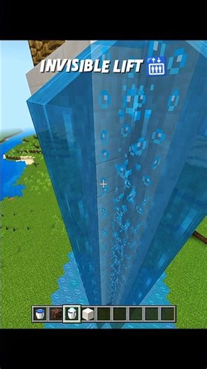 Minecraft invisible lift hack 🤯#shorts #minecraft #gaming #viral #cyborg #minecraftpe #gamer #mha