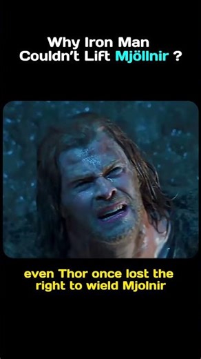 Why Iron Man Couldn’t Lift Mjöllnir ? #marvel #movie #shorts