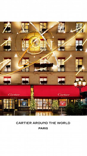 Cartier Official on Instagram: "From the facades of its legendary addresses around the world, the spirit of the season arrives at Cartier boutiques. #CartierCelebrates #CartierMagicalNight"