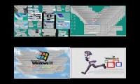 Mix of 4 videos from youtube : Windows 98 Crazy Error Battle Super Extended
