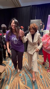 130 reactions · 8 comments | #PressPlay Another powerful Stiletto Strut in the books with @adailamar & the iconic @repmaxinewaters! ✨ Thank you, Congresswoman Maxine Waters, for showing up and showing out at our Women’s Health Expo!  #WomensHealthExpo #StilettoStrut #MaxineWaters #KJLH1025 #RadioFreeKJLH #WeAreYou | 102.3 RadioFree KJLH | Facebook