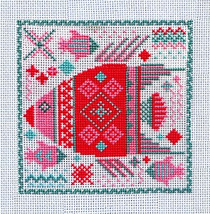 Fish Cross Stitch Pattern, Sea Coral Fish, Ocean Fauna, Nautical Animal, Marine Wildlife, Nature Motif, Wall Decor, PDF Instant Download - Etsy