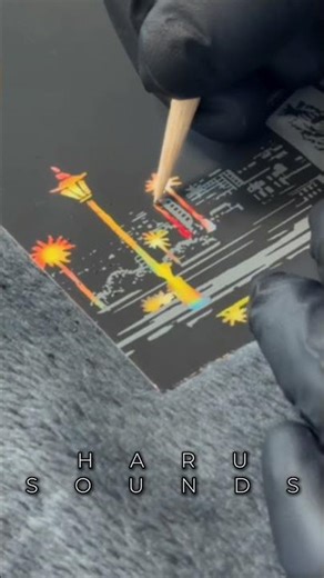 Scratch Art ASMR ✨ | Relaxing Scratchbook Sounds with Calming Music