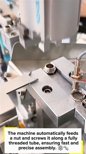 Automatic Nut Feeding & Full-Length Threading ⚙️🔩