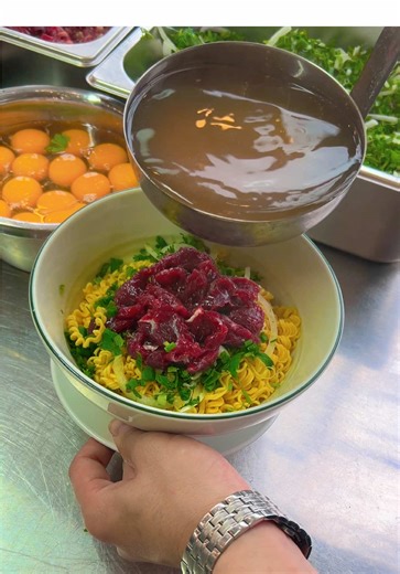 Mì tôm tái vẫn cứ là ngon luôn ạ 😄😄#xh #phobo