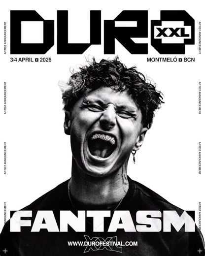 Duro Techno Festival on Instagram: "El 3 de abril uno de los reyes absolutos vuelve a reconquistar DURO 2026 🚀 Nos lo habíais pedido por activa y por pasiva, así que para vosotros jugadores 😏 Fantasm vuelve para destrozarte con sus bombos y para poner a prueba tu cardio 😈 MAÑANA A LAS 18:00 llega por fin la PREVENTA y con ello el mejor momento para asegurar tu sitio al DURO DE MAYOR ENVERGADURA DE NUESTRA HISTORIA ⏳ Si eres asistente de las otras ediciones ya sabes, tienes el enlace en tu cor