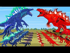 ZILLA JR vs All DINOSAURS T-rex Spinosaurus CARNIVORES Stegosaurus: Who Is The King Of Monsters?