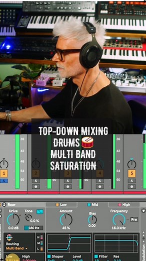 Make your drums come alive 🔥 Learn how multiband saturation adds punch, warmth & glue to your drum buss — without killing your transients. 🎶 From my brand-new Top Down Drum Mixing course — out now! 👉 Hit theraventstudios.com to level up your mix game today. #musicproduction #mixingdrums #audioengineer #ravenstudios #musicproducerlife | D Ramirez