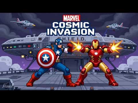 Marvel Cosmic Invasion – Captain America & Iron Man vs Taskmaster ⚔️🔥