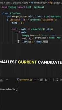 LeetCode #1 Python : Merge K Sorted Lists