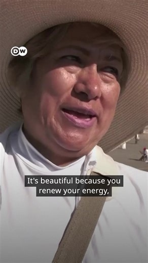 10K views · 85 reactions | Amidst the ruins of Teotihuacán in Mexico, people celebrate the arrival of spring at the Pyramid of the Sun. | DW News | Facebook