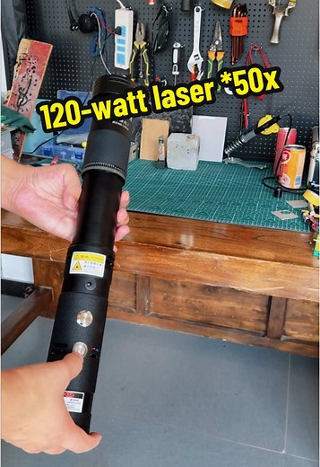 120-Watt Laser with 50x Beam Expander for DIY
