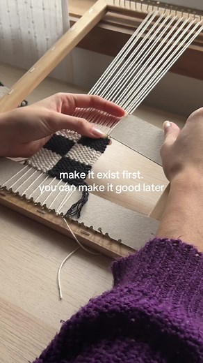 Don't let the fear of failure hold you back 💞 #craftygirls #creativeprocess #weaving #inpiration