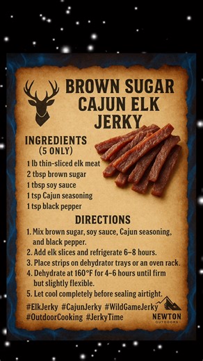 224 reactions · 40 shares | 歷 Brown Sugar Cajun Elk Jerky...