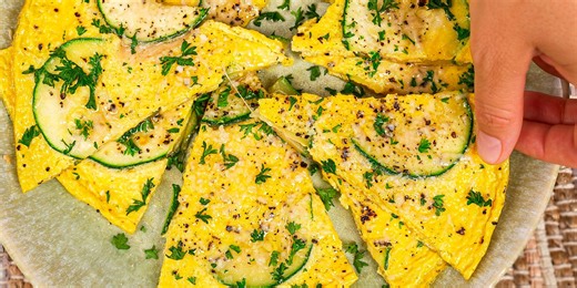 Easy Zucchini and Parmesan Omelette