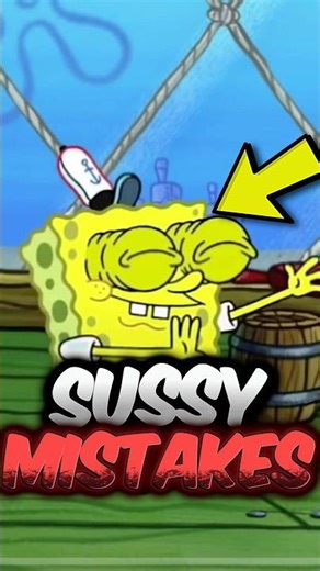 I Wish I Missed These SpongeBob Editing Mistakes! 🤪 #spongebob #mistakes #shorts