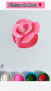 Como pintar uma Flor Rosa com tinta acrílica | Oziel Felix Arte