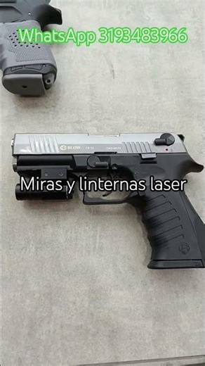 MIRAS Y LINTERNAS LASER PARA ARMAS CON RIEL #poligono #traumatic #airsoft #seguridad