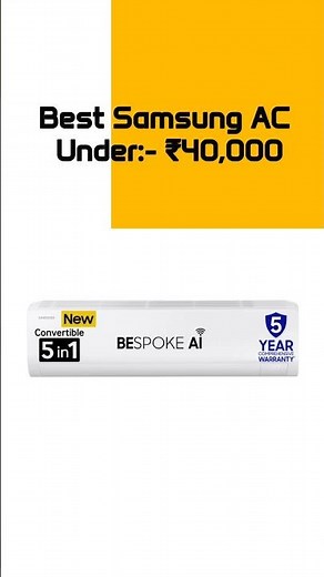 Best Ac under ₹40000 in india 2025 / Top 5 Budget #airconditioner Smart & Engery Efficient