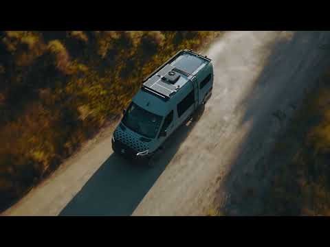 Camping in the Stansbury Mountains in an Off Highway Van