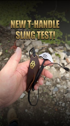 Sling Field Test: New T-Handle Close-Up & Water Throw! #slinging #slingshot #watersplash