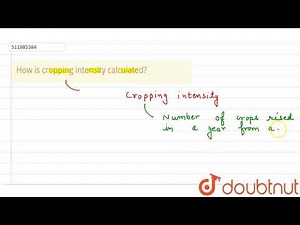 How is cropping intensity calculated? | CLASS 12 | LAND RESOURCES AND AGRICULTURE | GEOGRAPHY | ...
