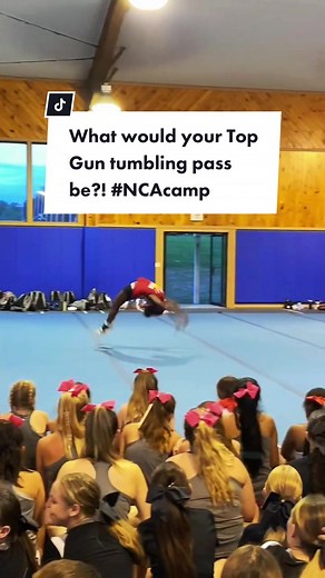 Wait til the end… 🥺 Watching the camp cheer these athletes on, gets us every time! #NCAcamp #TopGun #tumbling