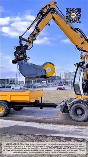 This Excavator Has a Giant Broom—Here’s What It’s Really Doing #9work
