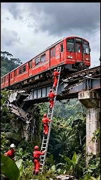 Train Bridge Collapse During Construction fails 2025