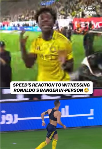 Speed's Hilarious Reaction to Ronaldo's Epic Goal
