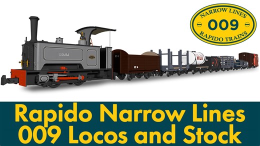 Rapido Trains UK goes narrow gauge, with a brand-new 009 range: Rapido Narrow Lines! 009 Gauge Kerr, Stuart & Co. Long-Tank Sirdar Class 0-4-0, including Diana, Leonora and 6 other eye-catching liveries and variants. 009 ‘All-Purpose’ wagon range, featuring a wide variety of narrow gauge rolling stock designs, inspired by a multitude of real-world narrow gauge prototypes. All available to pre-order now! https://rapidotrains.co.uk/009-kerr-stuart-co-sirdar-long-tank/ https://rapidotrains.co.uk/00